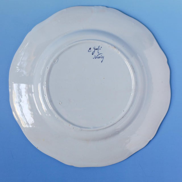 Late 19th Century Émile Gallé “Animaux Héraldiques” Faience Plates - Pair For Sale - Image 11 of 13
