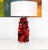Ruby Red Rock Candy Glass Table Lamps in Cherry Red For Sale - Image 8 of 8