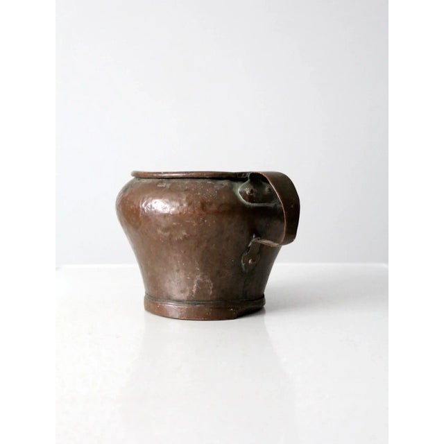 Early 20th Century Antique Copper Jug Pot For Sale - Image 5 of 13