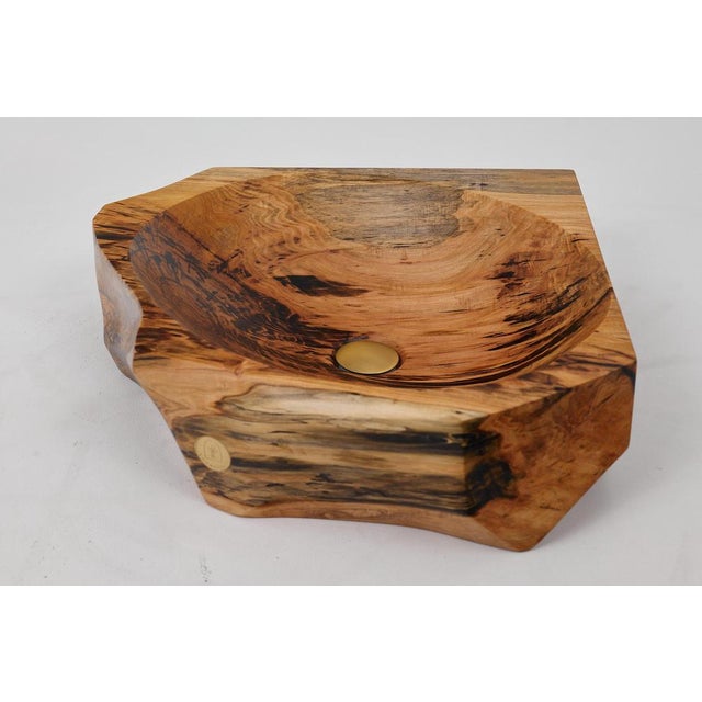 Early 21st Century Live Edge Wood Bathroom Sink by Logniture For Sale - Image 5 of 18