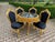 Gold 1970s Italian Baroque Gold Velvet Dining Set - 5 PCS For Sale - Image 8 of 18