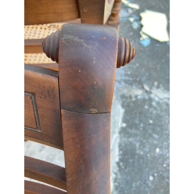 Mid 19th Century Antique Regency Anglo-Indian Elbow Chairs With Caned Seats - a Pair For Sale In Atlanta - Image 6 of 12