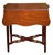 Red Antique Chippendale Style Mahogany Drop Leaf Pembroke Table With Pierced Stretcher For Sale - Image 8 of 12