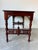 Vintage Chinese Carved Solid Mahogany Console Table With Latticework Details/ Sold For Sale - Image 9 of 11