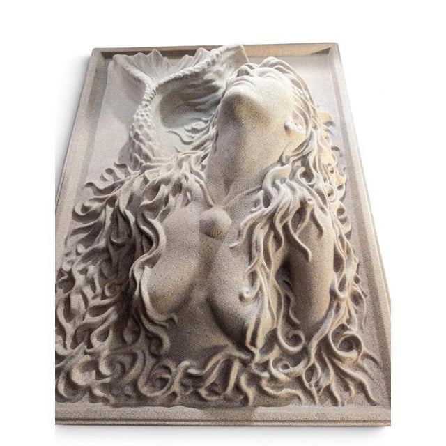 1990s 1994 Robert J Marino Metaphysique "Mermaid" Wall Sculpture Art For Sale - Image 5 of 5