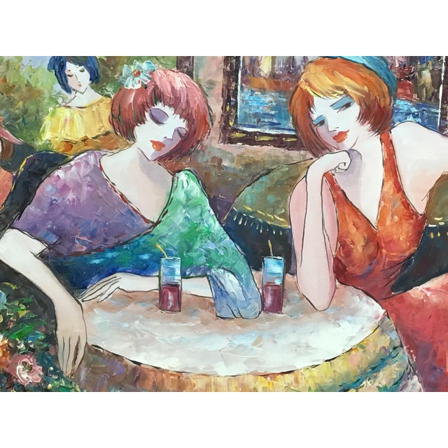 Original Oil on Board Painting Signed K. Barnes Chairish