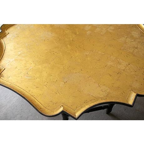 1980s Kittinger Octagonal Chinese Chippendale Faux Bamboo Coffee Table, Original Gold Leaf Finish For Sale - Image 11 of 16