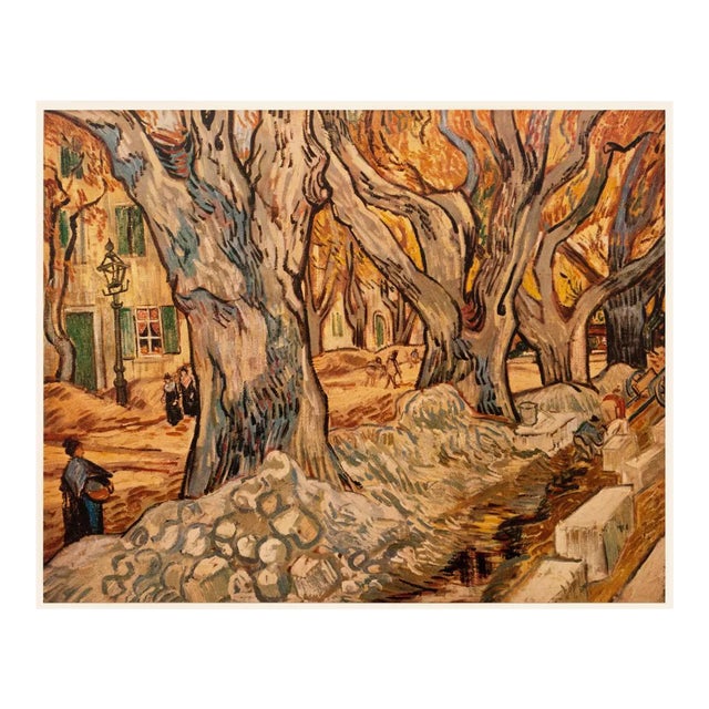 1954 After Van Gogh "The Road-Menders", First Edition Post-Impressionist Print For Sale