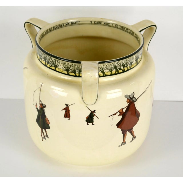 Royal Doulton Isaac Walton Series Ware Jardiniere by Charles Noke, Signed For Sale - Image 13 of 13