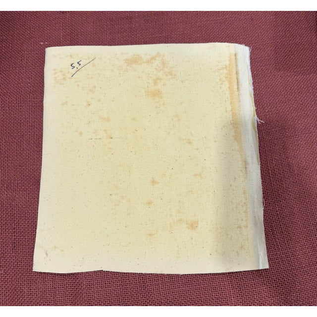 Art Deco Oil Painting 1950s Loose Colorful Old Lady From Italy For Sale - Image 3 of 5