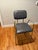 Contemporary Modern Glam Heavy-Duty Dark Gray Faux Suede & Brass Counter Stools (300lb Capacity) - Set of 3 For Sale - Image 3 of 11