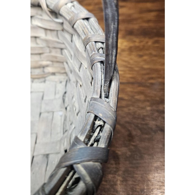 Early 20 Th C. "Porcupine Twist" Berry Basket For Sale - Image 15 of 17