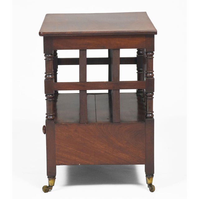 Early 19th Century Early 19th Century Regency Mahogany Lidded Canterbury For Sale - Image 5 of 10