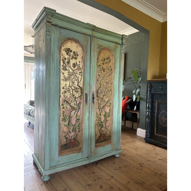 Vintage Armoire with Chinoiserie Panels, 1920s For Sale - Image 13 of 13