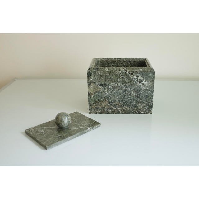 1940s Large Swedish Kolmårds Marble Box For Sale In New York - Image 6 of 8