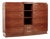 Antique Art Deco Tall Mahogany Wood Storage or Bar Cabinet 1940s For Sale