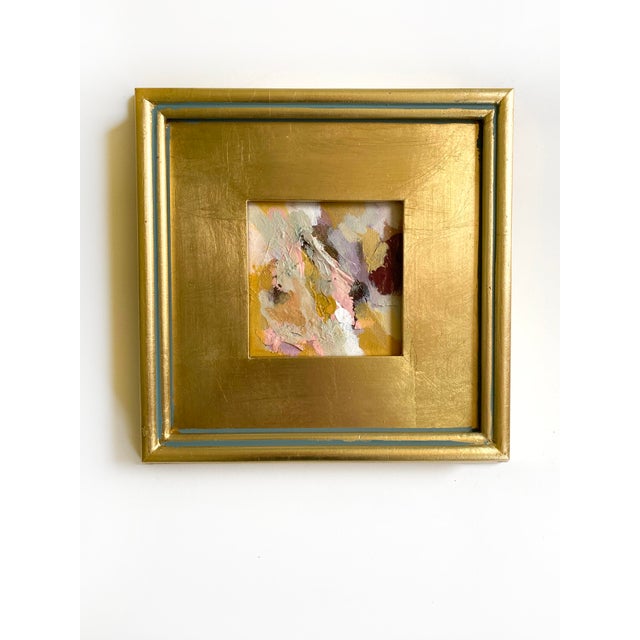 "Golden Hour" Set of 3 Framed Mini Paintings by Jessalin Beutler For Sale - Image 4 of 10