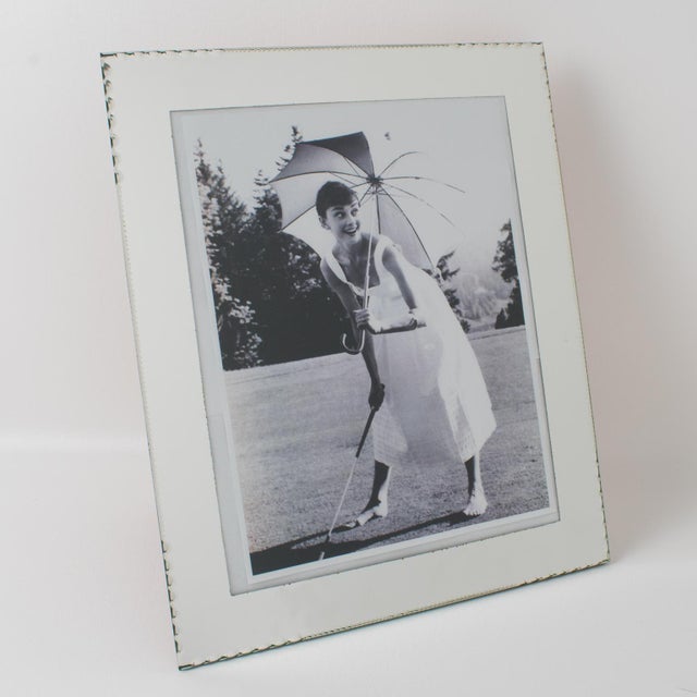 Mid-Century Modern French Mirrored Glass Picture Frame, circa 1940 For Sale - Image 3 of 9