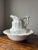 Ironstone wash basin and pitcher Vintage from the 1970’s White 12” height and 15” diameter Pitcher: 10” width, 8” depth,...