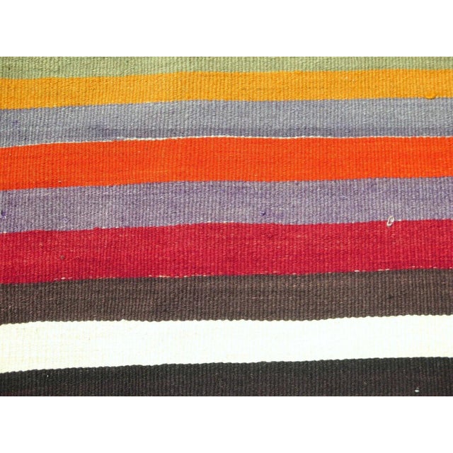 Vintage Turkish Kilim Rug - 74" X 127" For Sale - Image 9 of 12