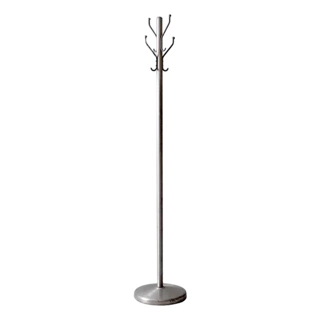 Mid Century Aluminum Coat Rack For Sale