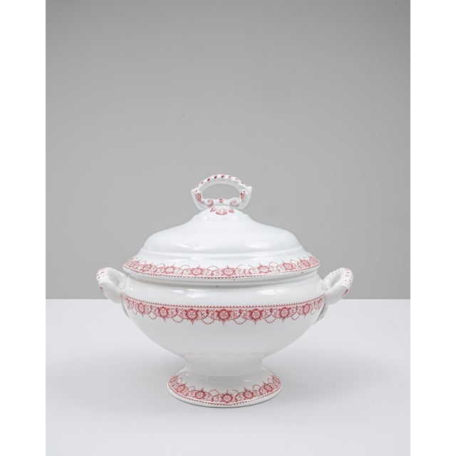 20th Century Belgian Special Edition Porcelain Tureen With Lid For Sale - Image 16 of 18