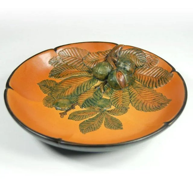 1920s Art Nouveau Style Danish Ceramic Plate from Ipsen, 1920s For Sale - Image 5 of 11