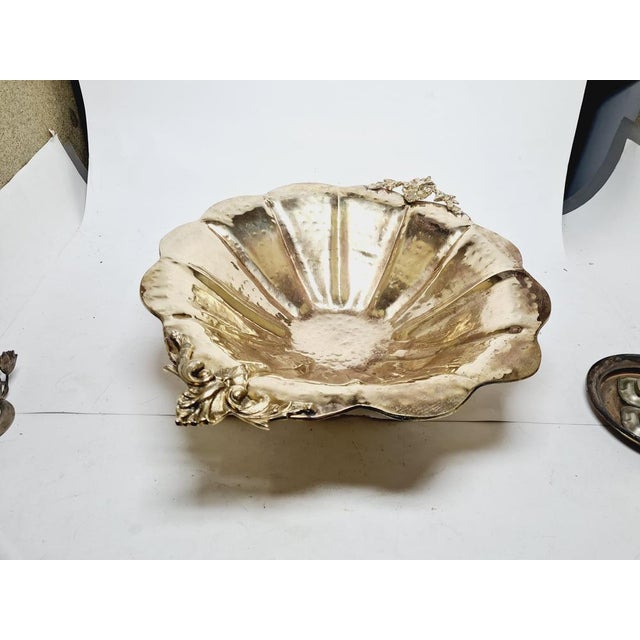 Art Deco Hammered Bowl on Stand, Germany, 1930s For Sale - Image 16 of 18