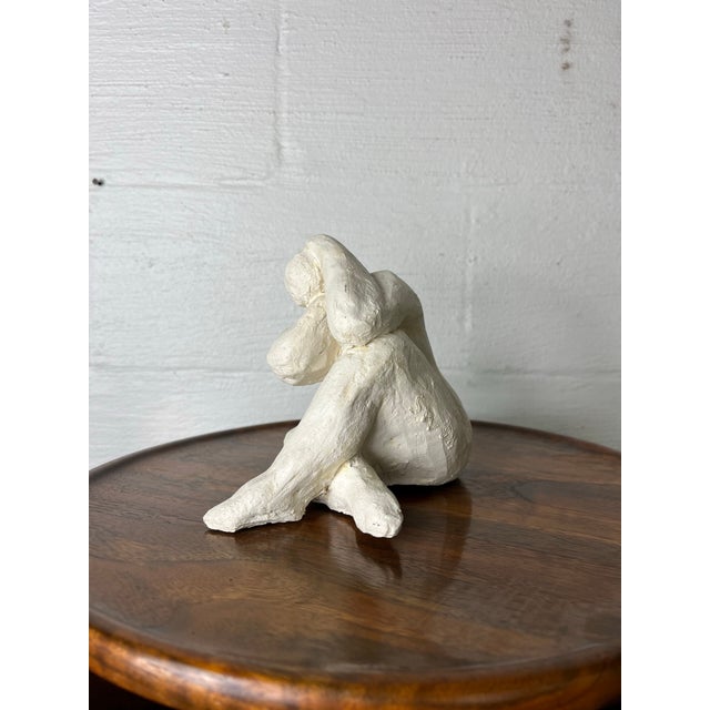 Sculpture Materials Late 20th Century Plaster Seated Nude Post-Modern Contemporary For Sale - Image 7 of 12