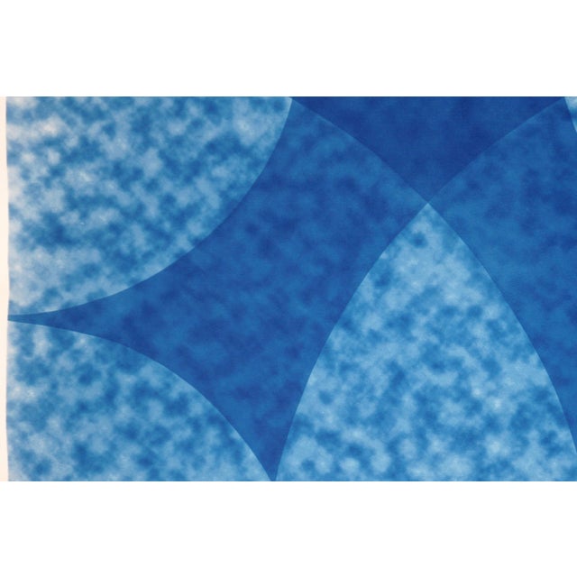 2026, Abstract Astronomy, Handmade Cyanotype Monotype in Blue, Parting of the Sky on Watercolor Paper For Sale - Image 4 of 8