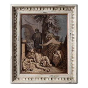 Dutch School Optical Grisaille of Drunken Silenus After Lairesse, C. 1800
