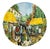 Brunelli Designs 1980s Vintage Brunelli Designs Made in Italy Folk Art Market Scene Ceramic Salad Plates - Set of 6 For Sale - Image 4 of 18