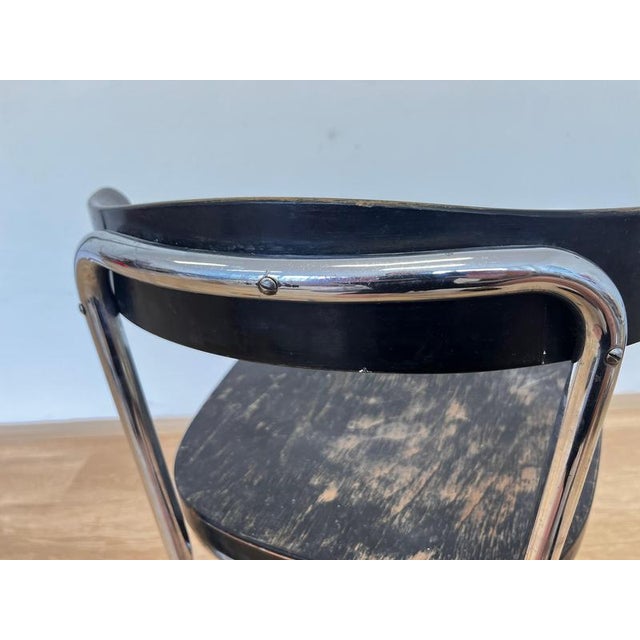 1920s Vintage Bauhaus Model B257 Chrome Chair by Émile Guillot, 1928 For Sale - Image 5 of 10