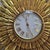 Circa 1969 Syroco Sculptural Gold Starburst Wall Clock For Sale - Image 6 of 10