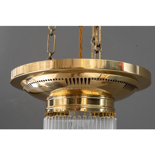 Art Deco Chandeliers with Glass Sticks, Vienna, 1920s, Set of 2 For Sale - Image 18 of 18