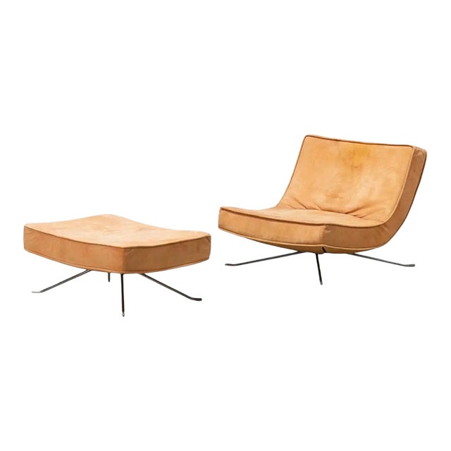 Vintage ‘Pop’ Lounge and Ottoman by Christian Werner for Lignet Roset, 1990s For Sale