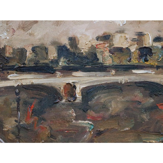Emanuele Cappello, Bridge Over the Tiber, 1970s, Oil Painting on Canvas, Framed For Sale - Image 6 of 13