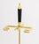 Modern Brass and Black Marble Fireplace Tool Set For Sale - Image 4 of 14