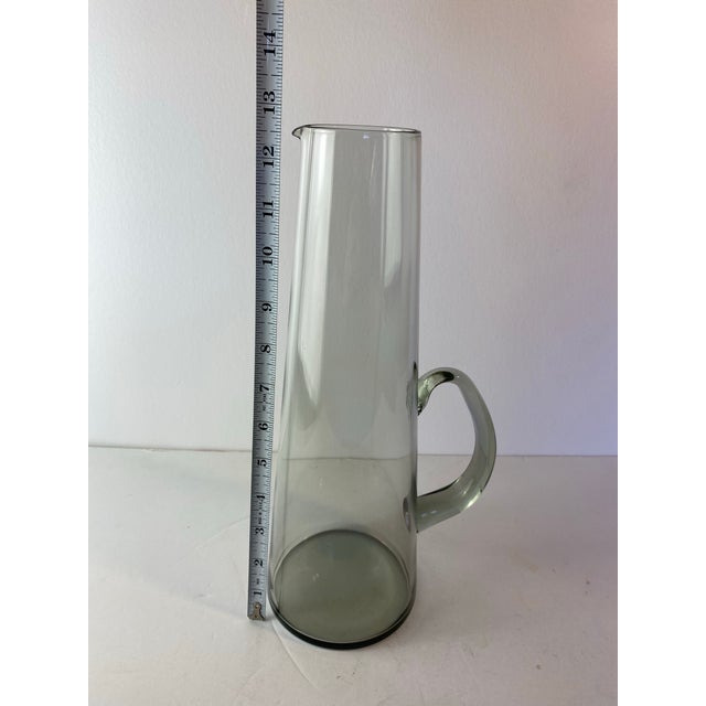1960s Danish Modern Per Lütken for Holmegaard Smoked Glass Martini Pitcher For Sale In Seattle - Image 6 of 6