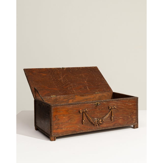 1900 - 1909 United Kingdom Victorian Chocolate Wood Box For Sale - Image 10 of 18