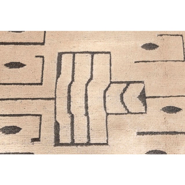 Modern Swedish Skvattram Style High-Low Wool Rug by Doris Leslie Blau For Sale - Image 4 of 9