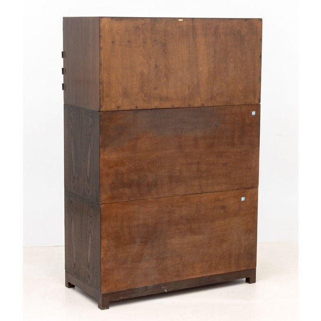 Korean Brass Mounted Three-Part Elm Tansu Chest For Sale - Image 9 of 11