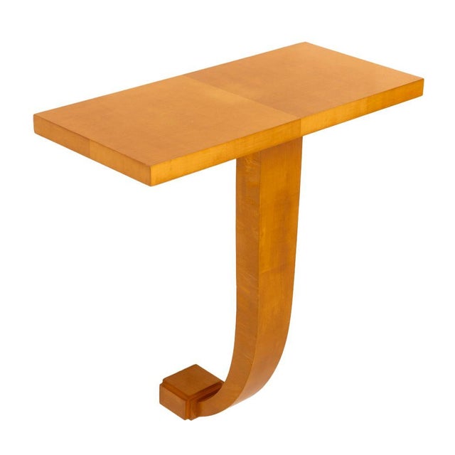 Art Deco Style Pearwood Console Table For Sale - Image 4 of 6