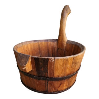 Antique Wood Footbath Planter For Sale