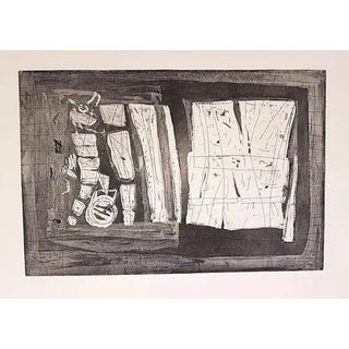 Antonio Corpora, Abstract Composition, Etching, 1969 For Sale