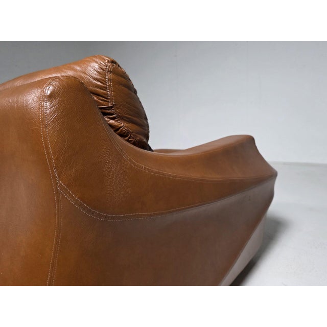 Textile Space Age Italian Lounge Chairs attributed to De Pas, D’Urbino & Lomazzi, Set of 2 For Sale - Image 7 of 9