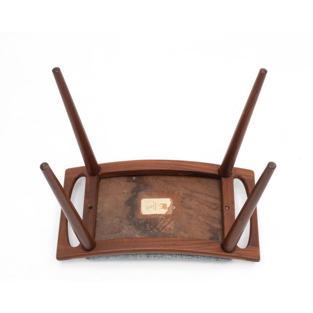 Aarflot Möbler Norway Teak Stool Number 85 After Hans Wegner Bench Mid Century 1960s For Sale - Image 17 of 18
