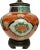 Metal Vintage Imari Lamp on Wooden Base For Sale - Image 7 of 12