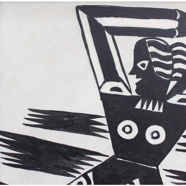 1950s Berlin School Artist, The Power of Words, 1950s-70s, Oil on Board, Framed For Sale - Image 5 of 18