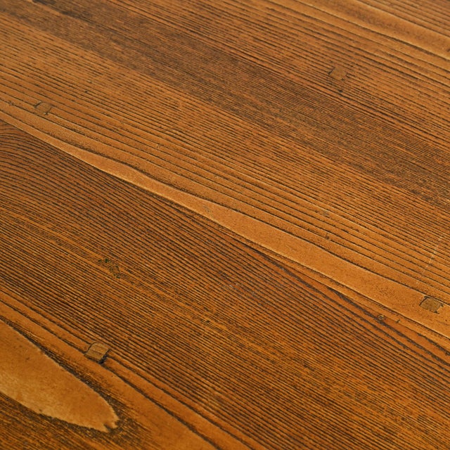 Brown Wood Dining Table, French Alps, 1970s For Sale - Image 8 of 9